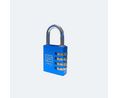 Combination Padlock, Aluminium, 40mm, Blue